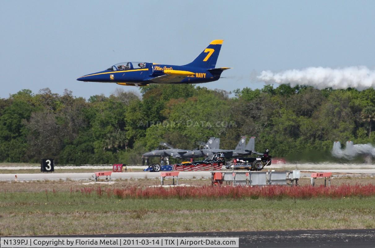 N139PJ, 1982 Aero L-39 Albatros C/N 232226, L-39 races a jet dragster