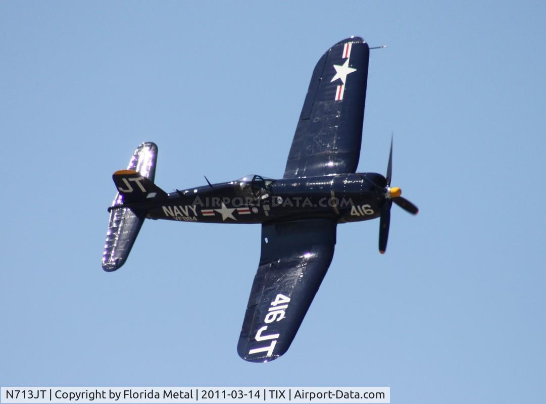 N713JT, 1945 Vought F4U-4B Corsair C/N 97143, Corsair