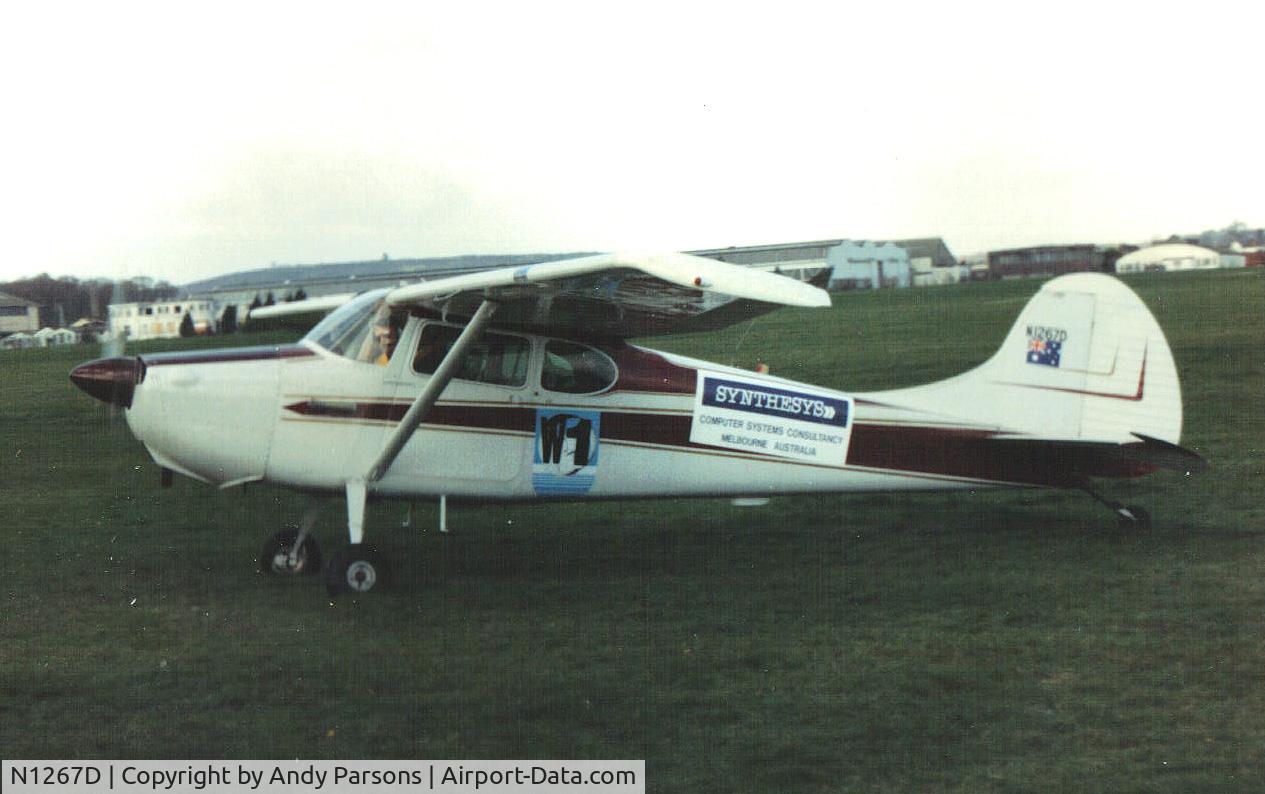 N1267D, 1952 Cessna 170B C/N 25411, Leaving White Waltham for the England Australia Air Race  like many of the entrants was sold in Australia at the end of the race
