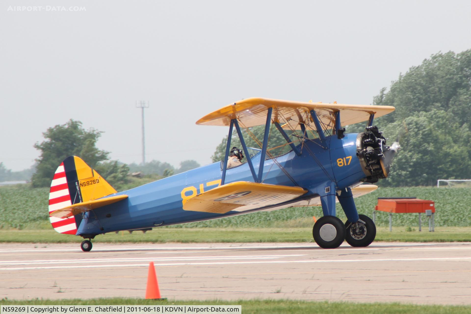 N59269, Boeing A75L3 C/N 75-3867, At the Quad Cities Air Show  PT-27 42-15678