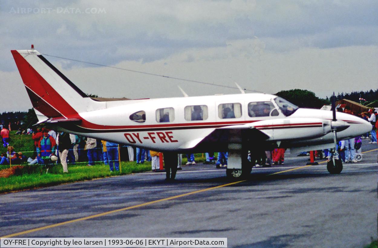 OY-FRE, 1970 Piper PA-31-310 Navajo C/N 31-632, AAlborg AB 6.6.93