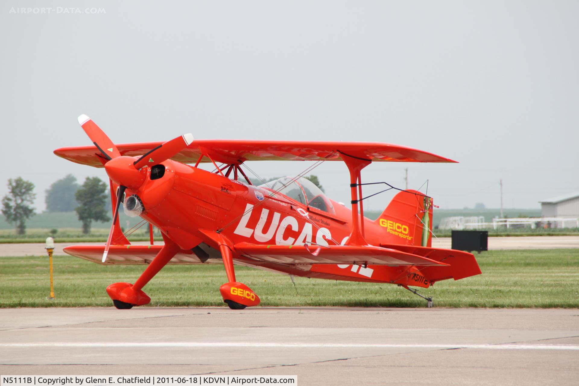 N5111B, 1998 Pitts S-1-11B Super Stinker C/N 4003, At the Quad Cities Air Show