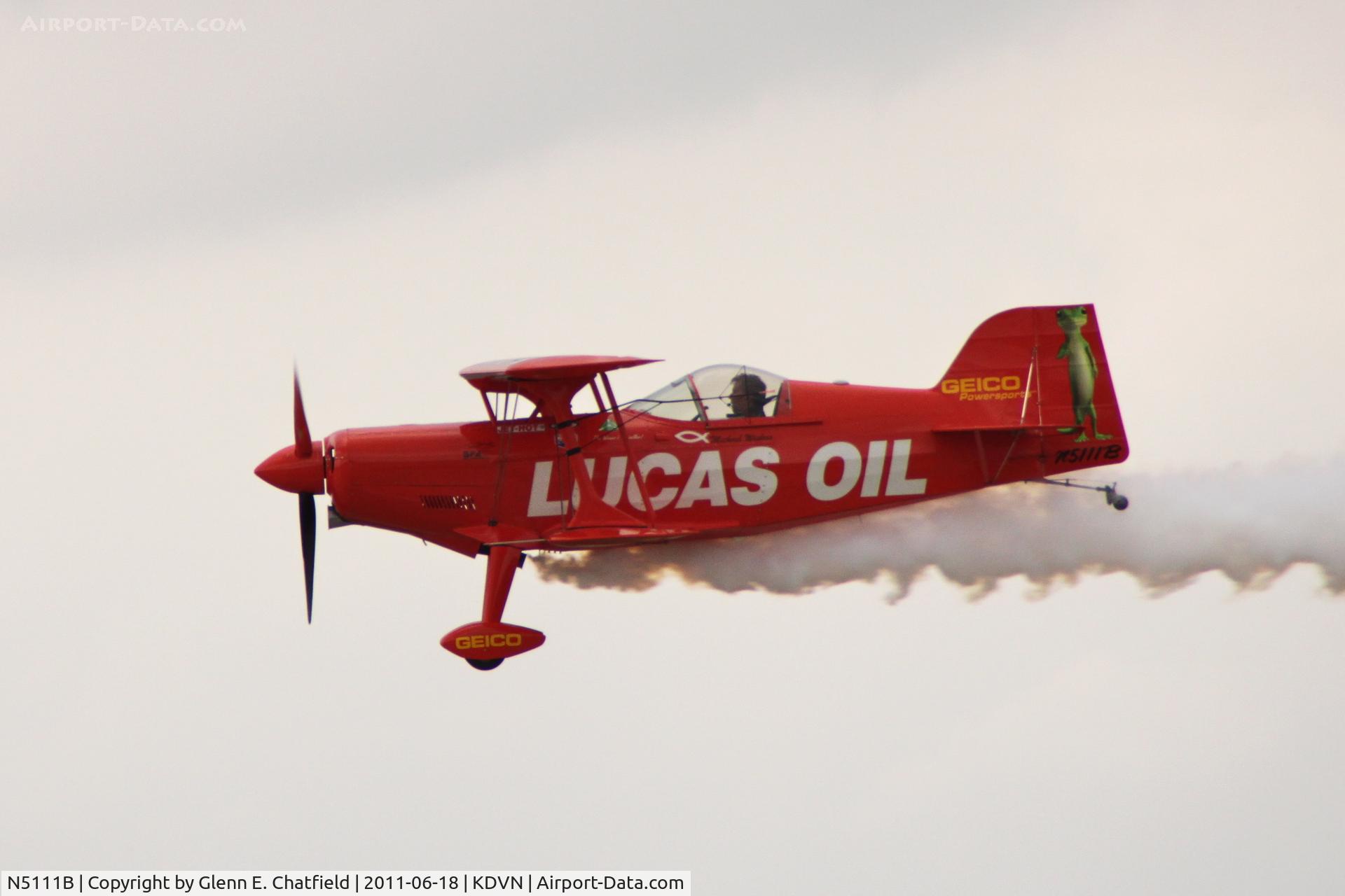 N5111B, 1998 Pitts S-1-11B Super Stinker C/N 4003, At the Quad Cities Air Show