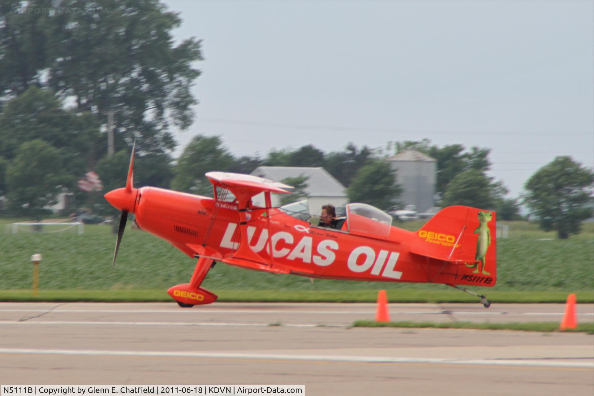 N5111B, 1998 Pitts S-1-11B Super Stinker C/N 4003, At the Quad Cities Air Show