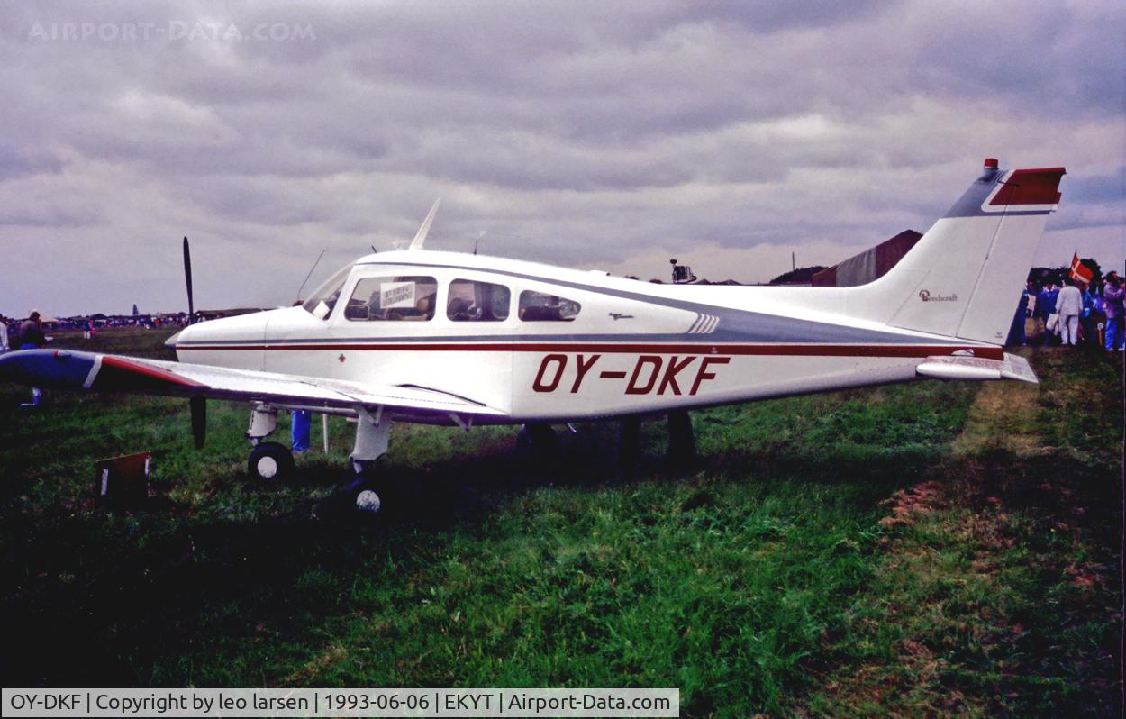 OY-DKF, 1967 Beech A23-24 Musketeer Super III C/N MA-190, AAlborg AB open house 6.6.93