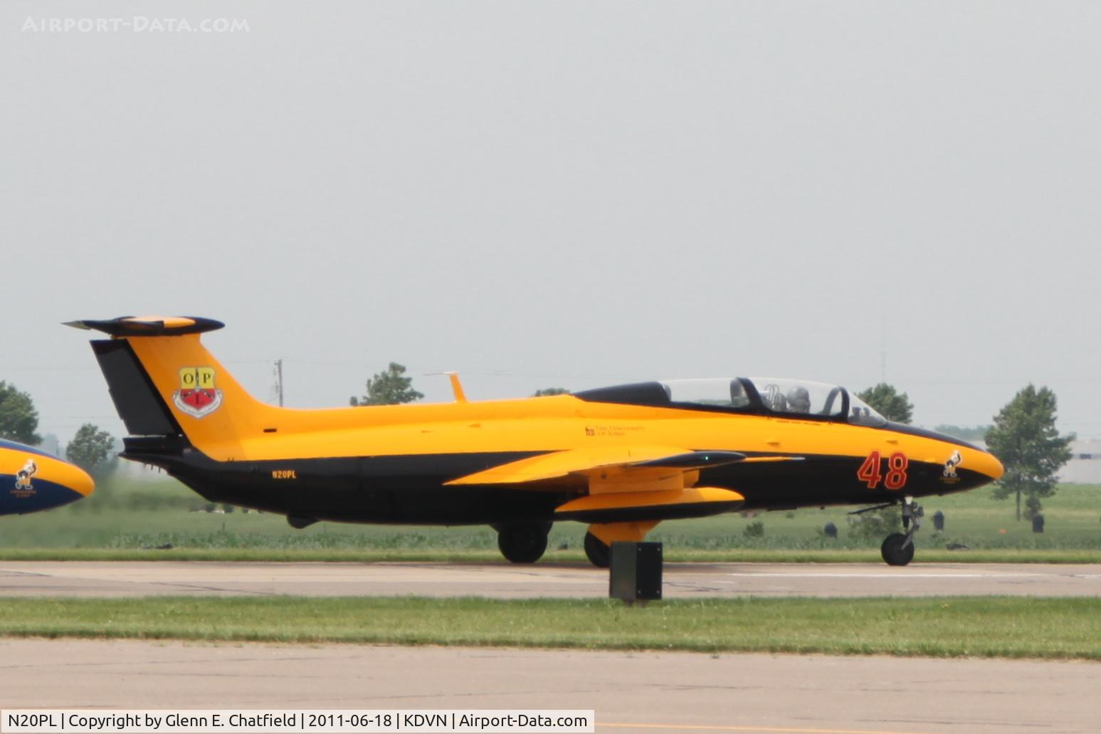 N20PL, 1973 Aero L-29C Delfin C/N 395097, At the Quad Cities Air Show