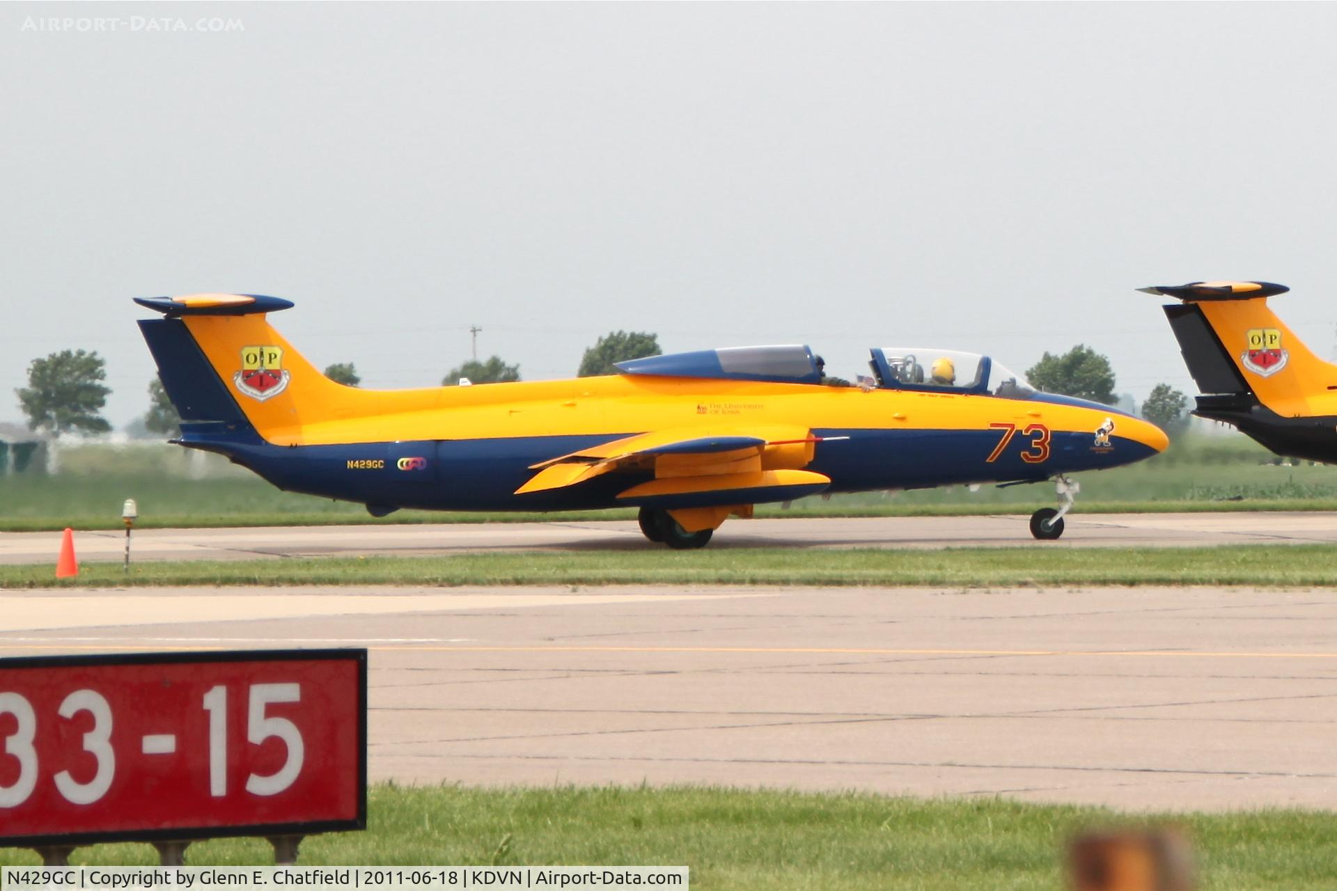 N429GC, 1964 Aero L-29 Delfin C/N 591311, At the Quad Cities Air Show