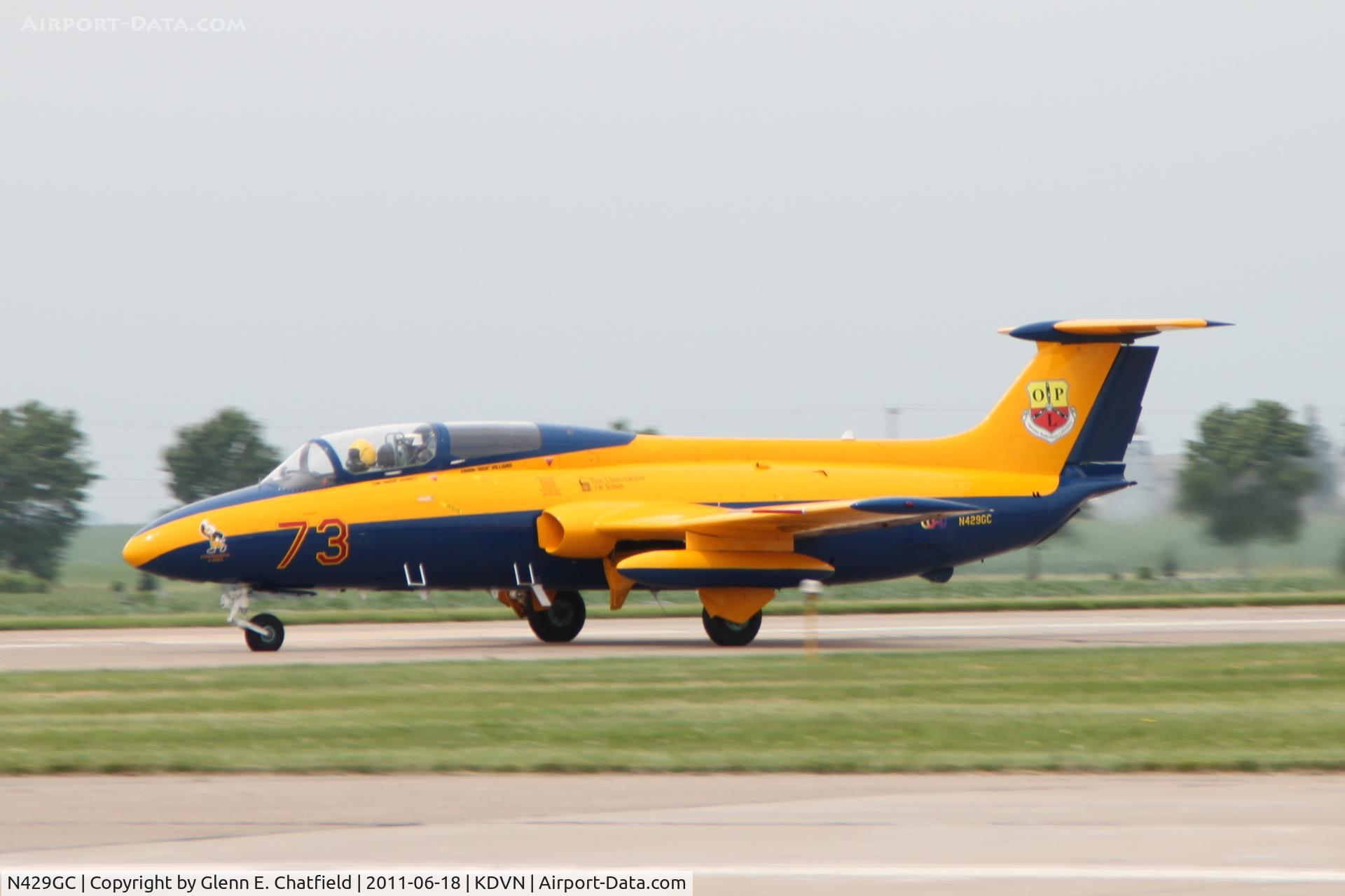 N429GC, 1964 Aero L-29 Delfin C/N 591311, At the Quad Cities Air Show