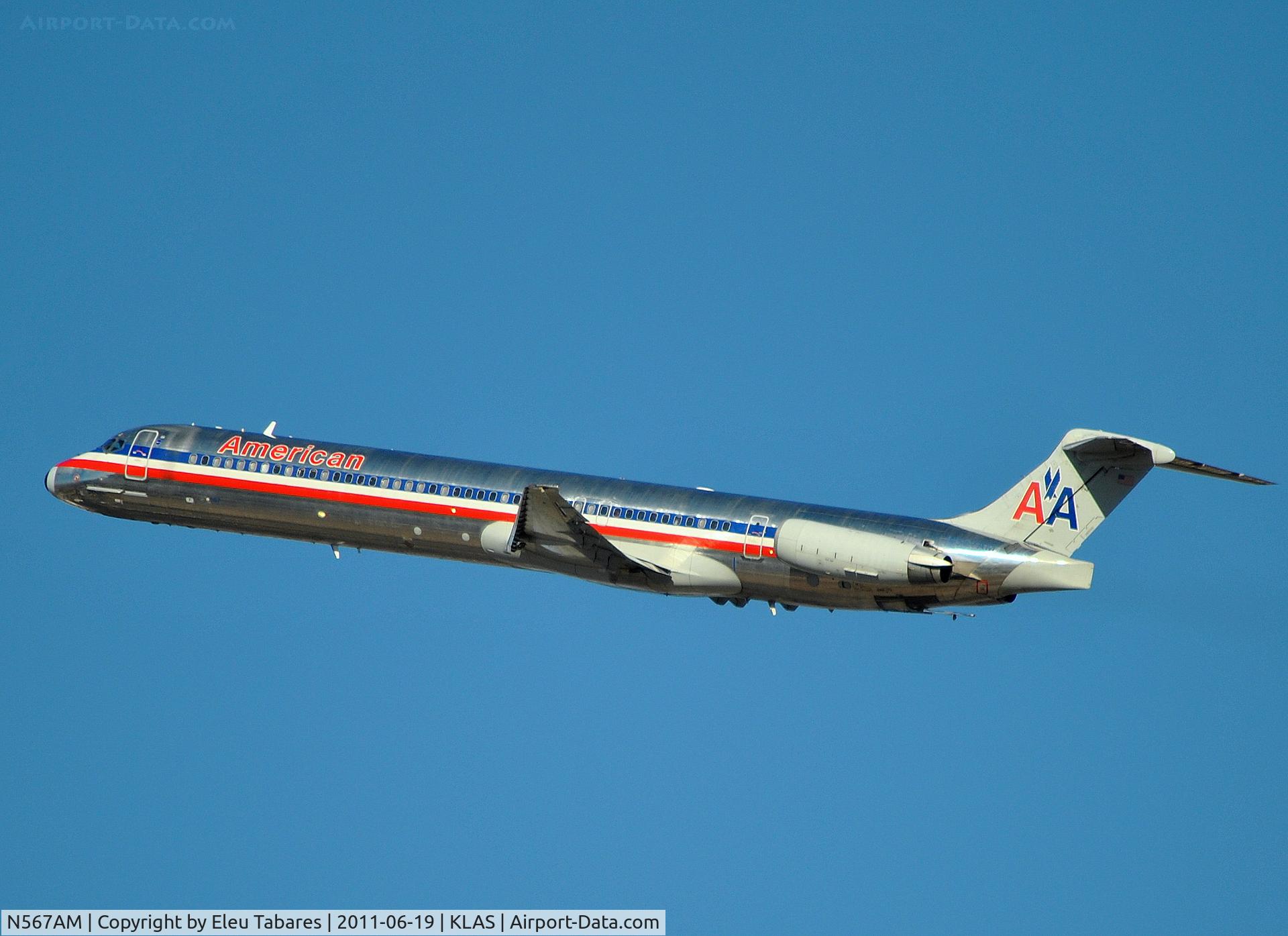 N567AM, 1992 McDonnell Douglas MD-83 (DC-9-83) C/N 53293, Taken over McCarran International Airport.