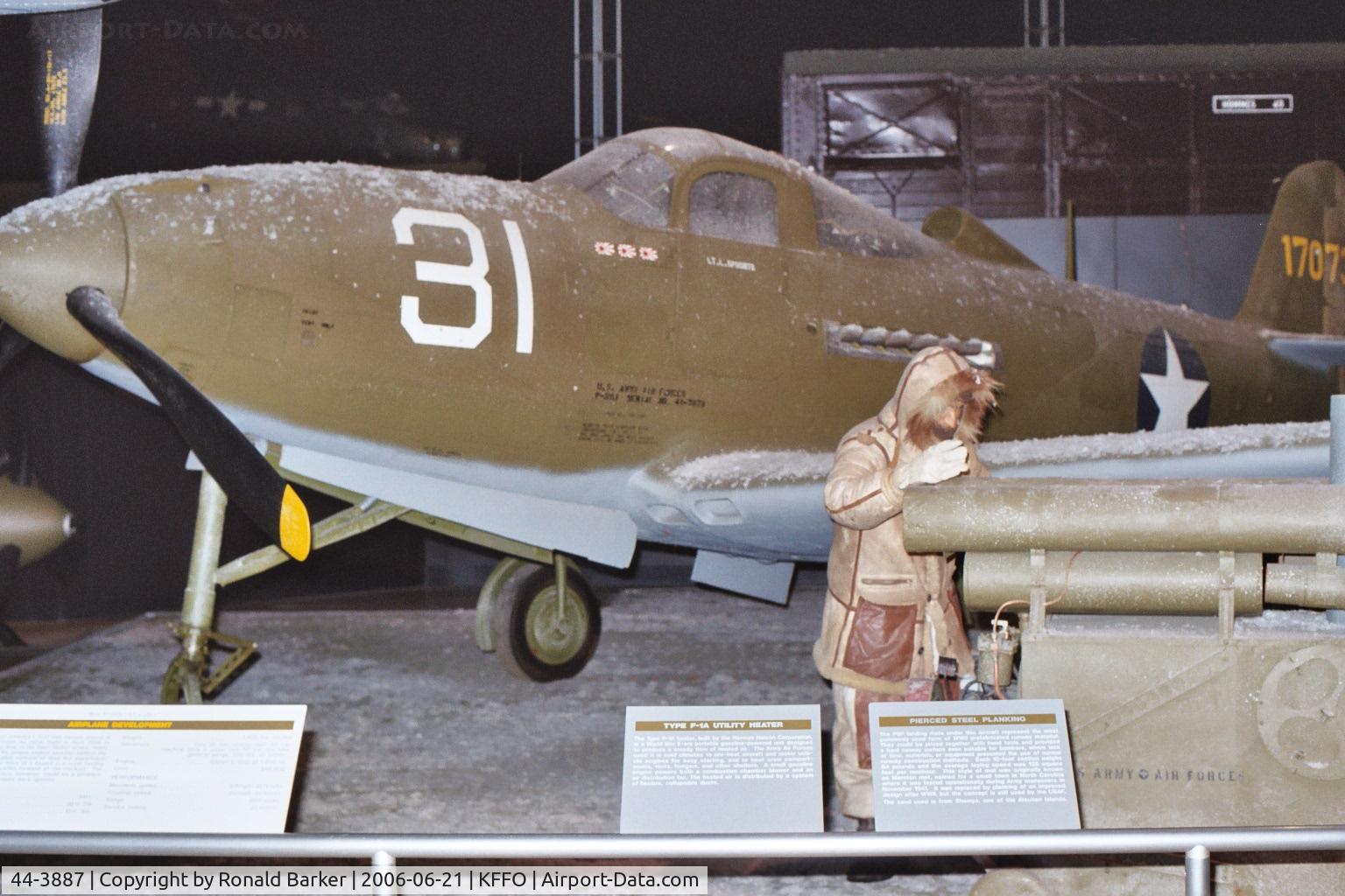 44-3887, 1944 Bell P-39Q Airacobra C/N Not found 44-3887, National Museum of the Air Force