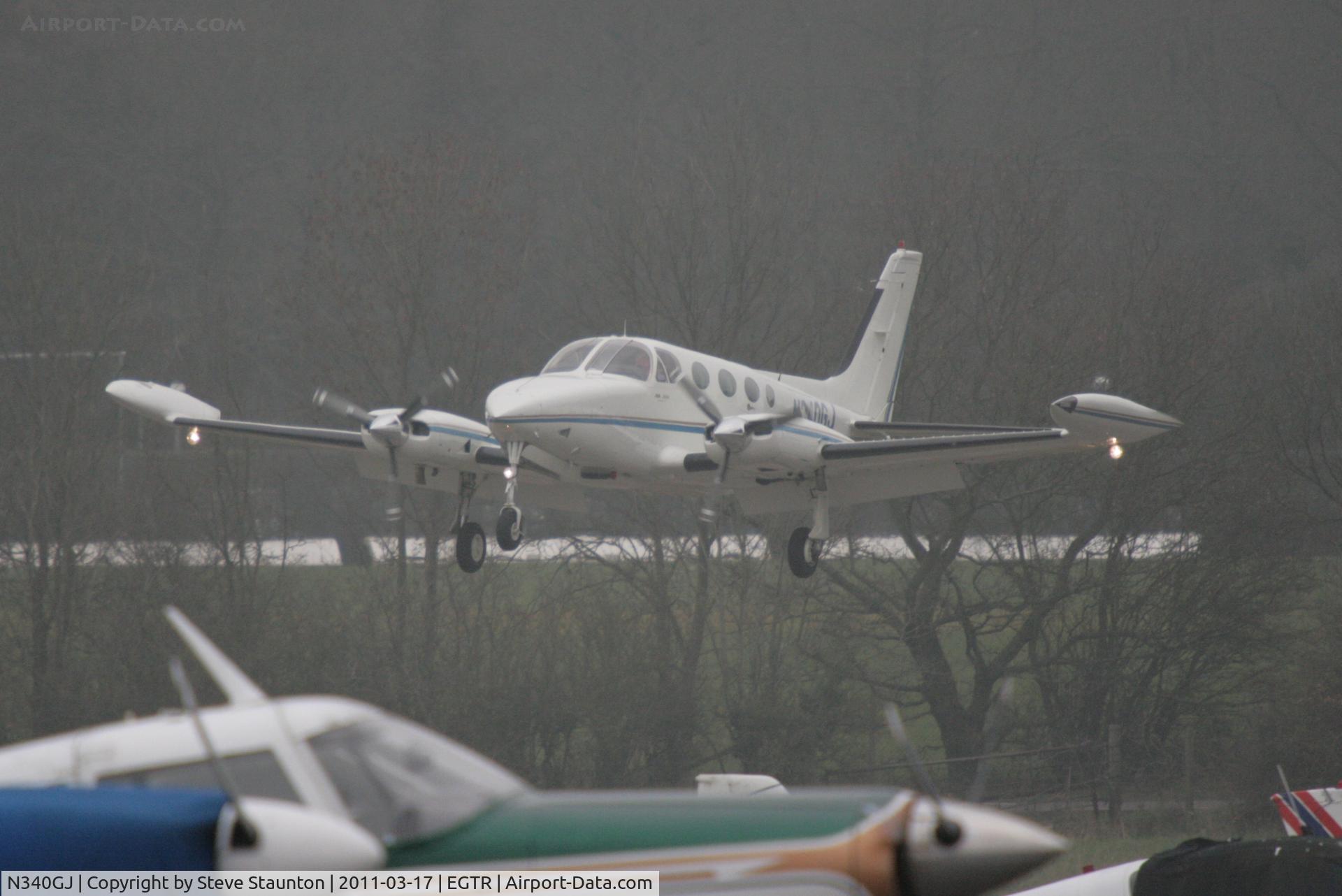 N340GJ, 1979 Cessna 340A C/N 340A0637, Taken at Elstree Airfield March 2011