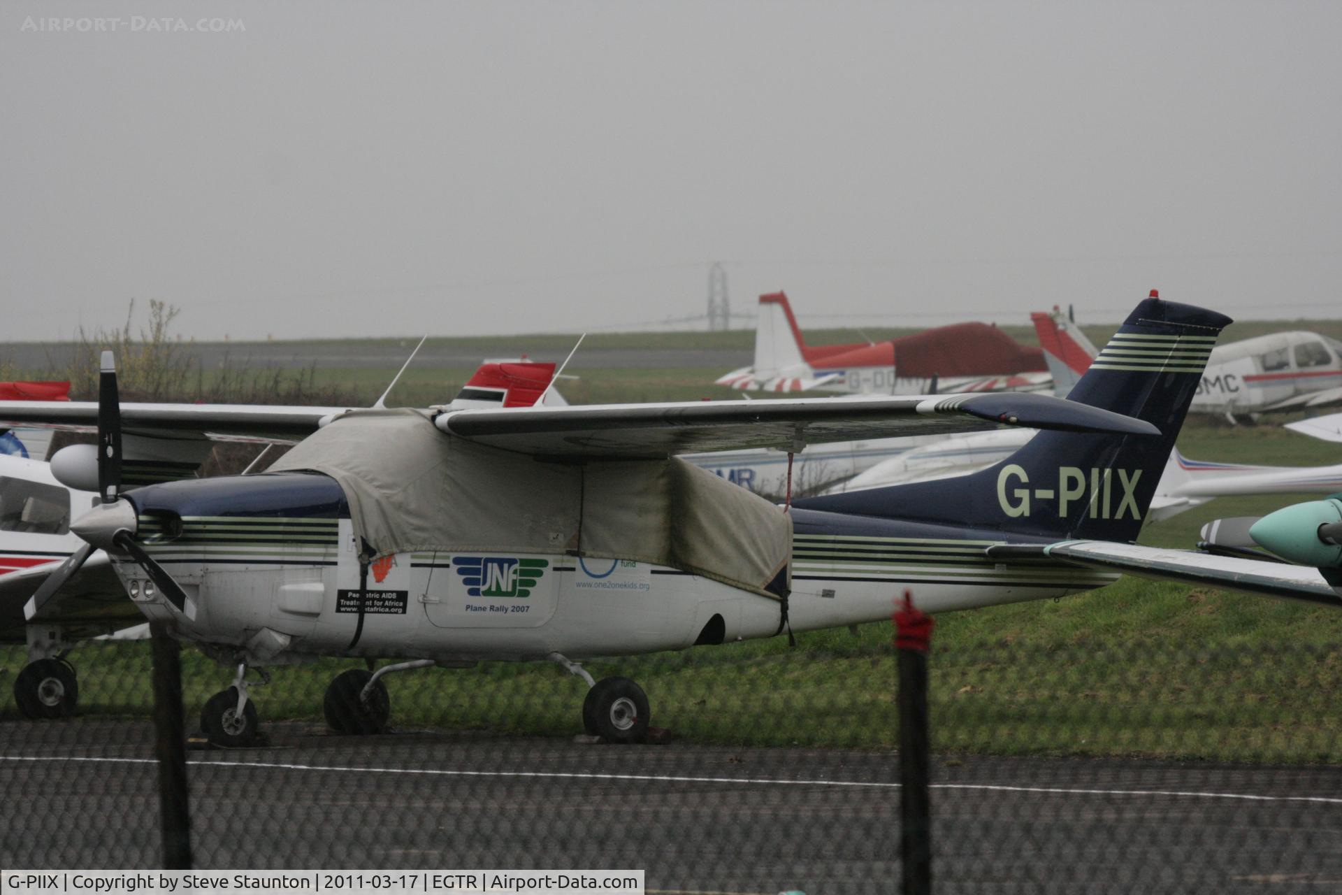 G-PIIX, 1978 Cessna P210N Pressurised Centurion C/N P210-00130, Taken at Elstree Airfield March 2011