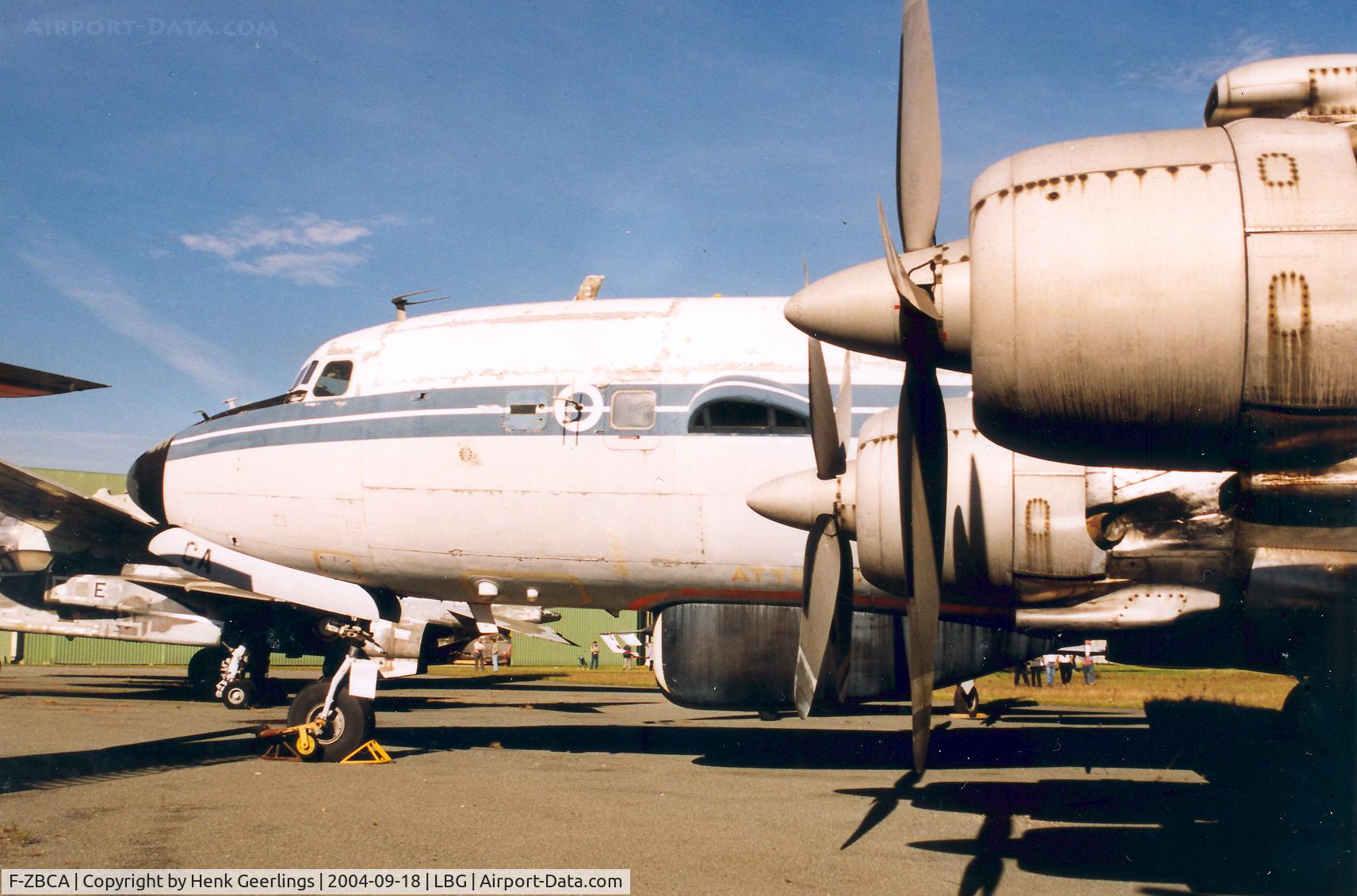 F-ZBCA, 1956 Douglas DC-7C AMOR Seven Seas C/N 45061, Aviation Museum Paris Le Bourget Airport