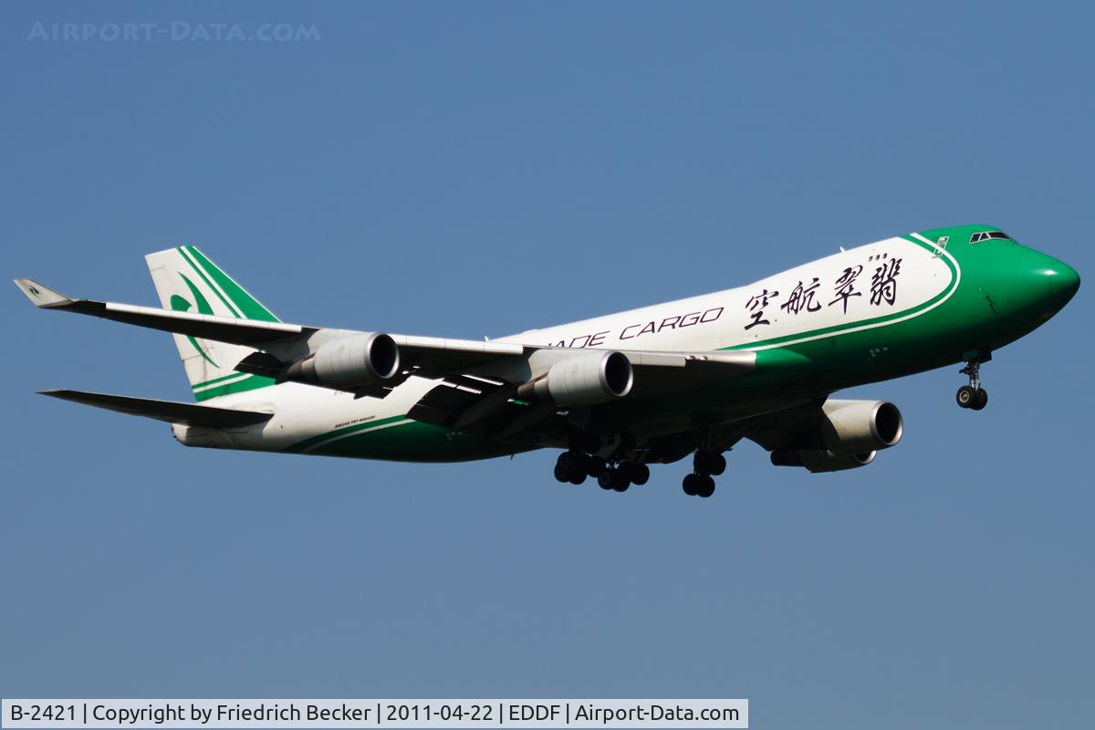 B-2421, 2007 Boeing 747-4EVF/ER/SCD C/N 35169, on final RW07R