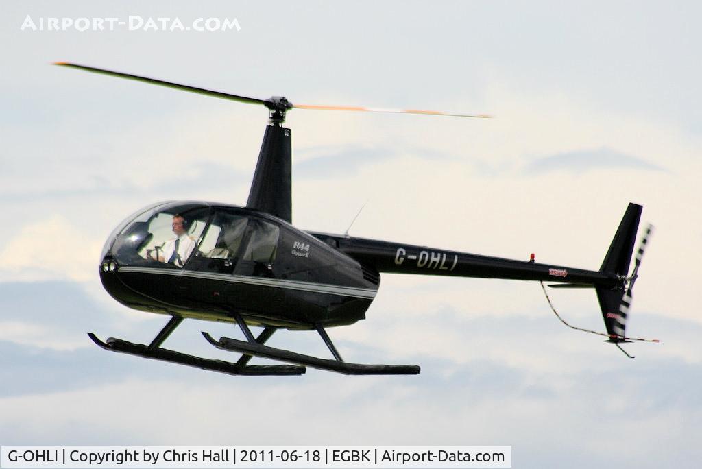 G-OHLI, 2005 Robinson R44 Clipper II C/N 10832, at AeroExpo 2011