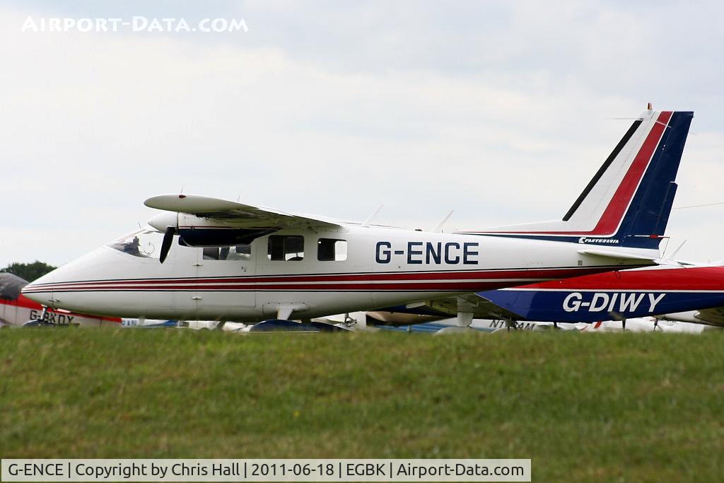 G-ENCE, 1978 Partenavia P-68B C/N 141, at AeroExpo 2011