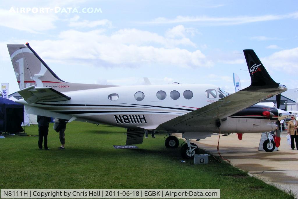 N8111H, Hawker Beechcraft C90GTI King Air C/N LJ-2011, at AeroExpo 2011