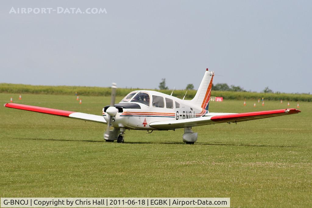 G-BNOJ, 1987 Piper PA-28-161 Cherokee Warrior II C/N 2816018, at AeroExpo 2011