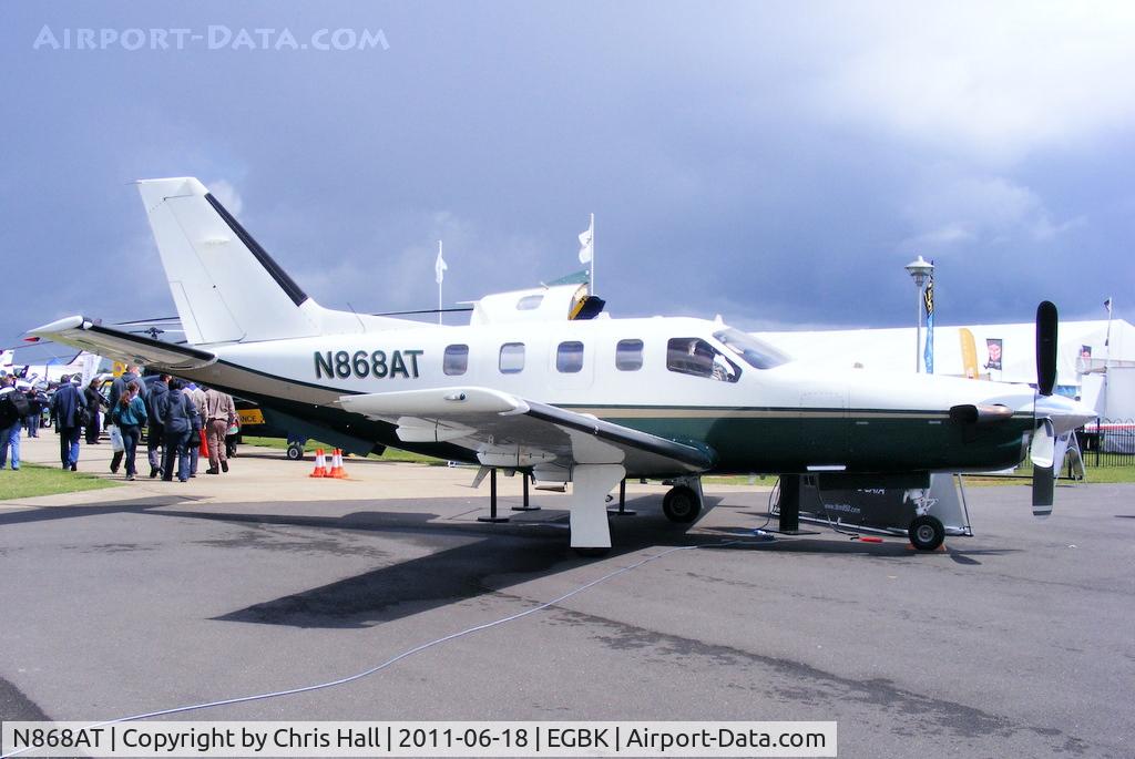 N868AT, 2002 Socata TBM-700 C/N 232, at AeroExpo 2011
