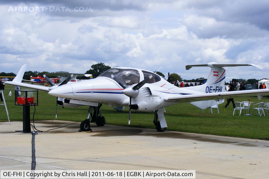 OE-FHI, Diamond DA-42NG Twin Star C/N 42.N009, at AeroExpo 2011
