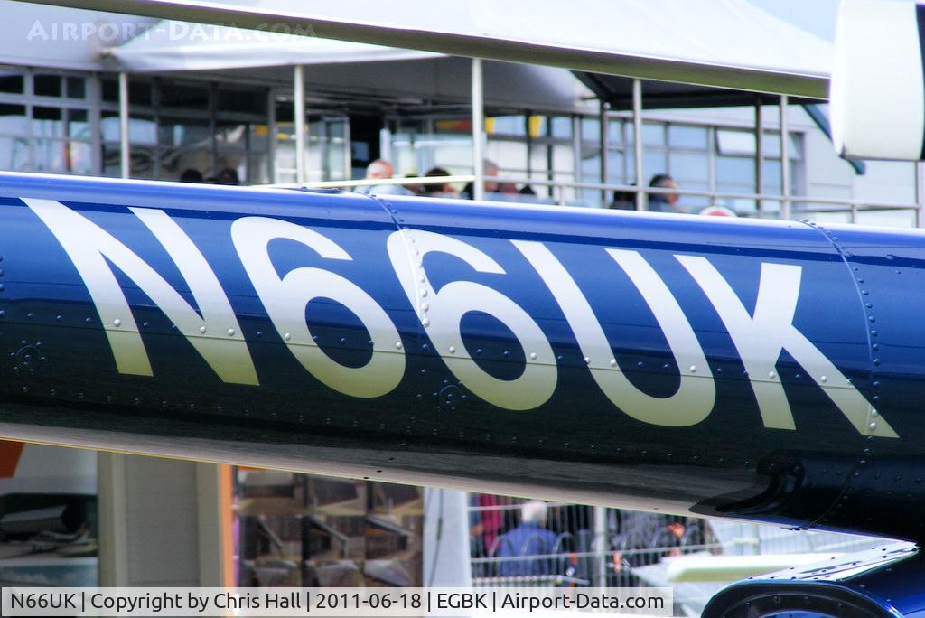 N66UK, 2011 Robinson R66 Turbine C/N 0017, on of two R66's at AeroExpo 2011