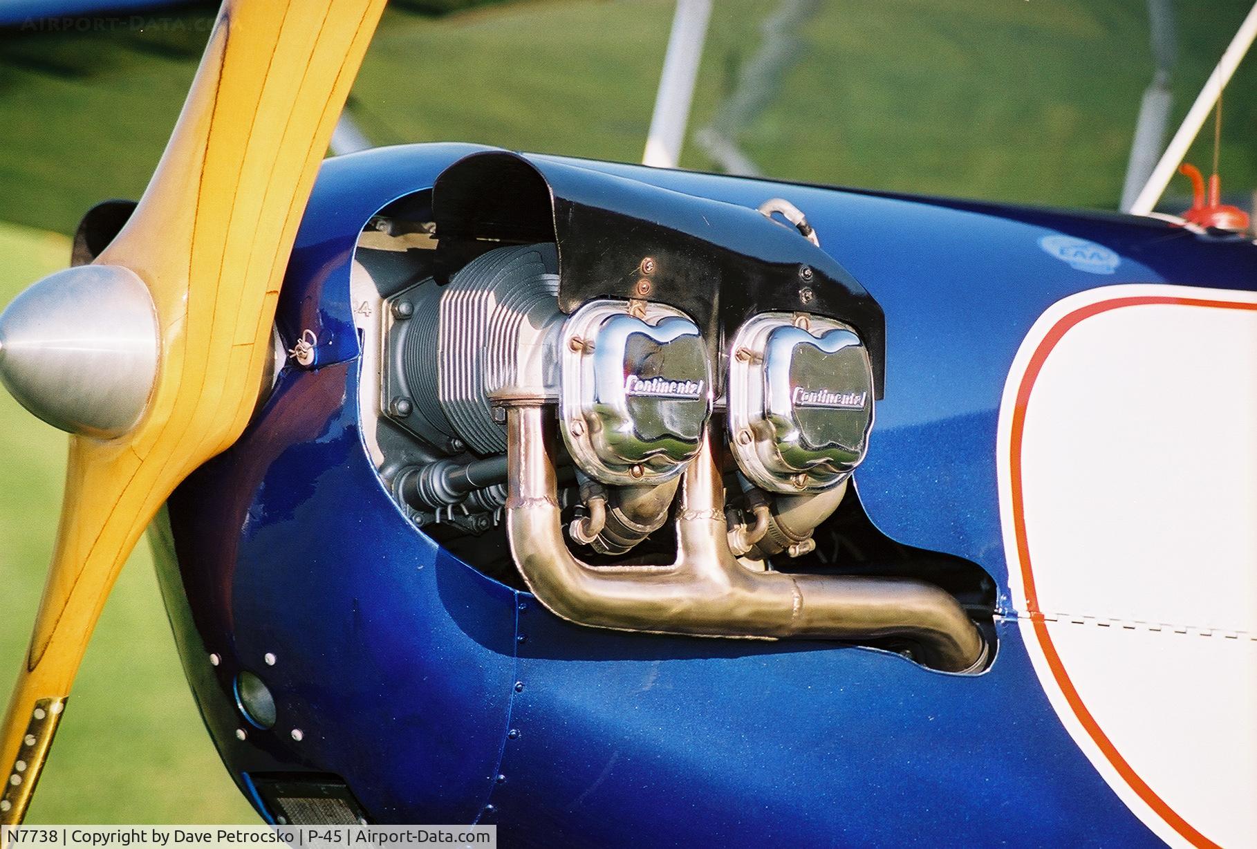 N7738, 1974 Pietenpol Air Camper C/N 72-2, a65 continental, stainless steel exhaust, Sensenich 72-42 Prop