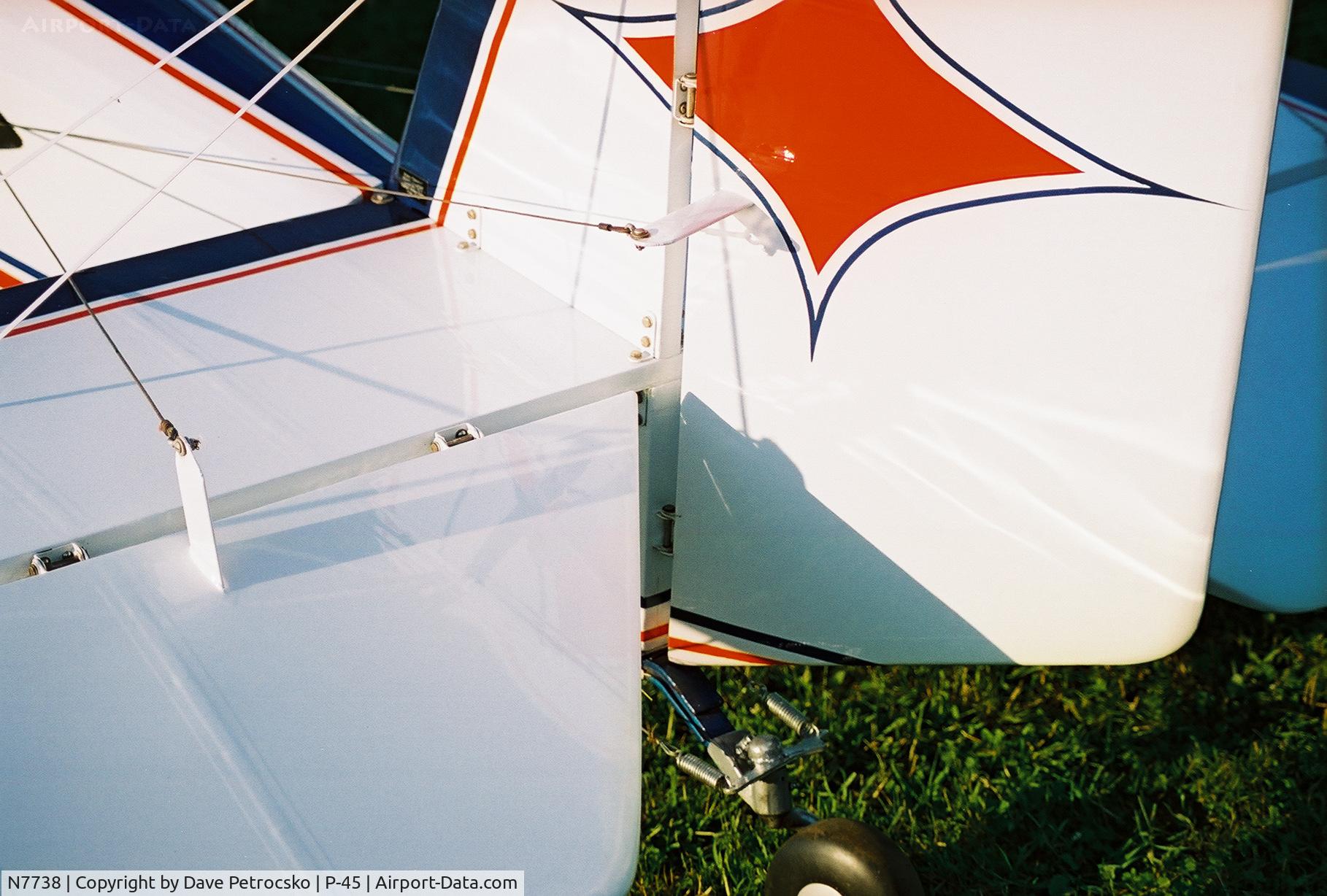 N7738, 1974 Pietenpol Air Camper C/N 72-2, All wood tail group!