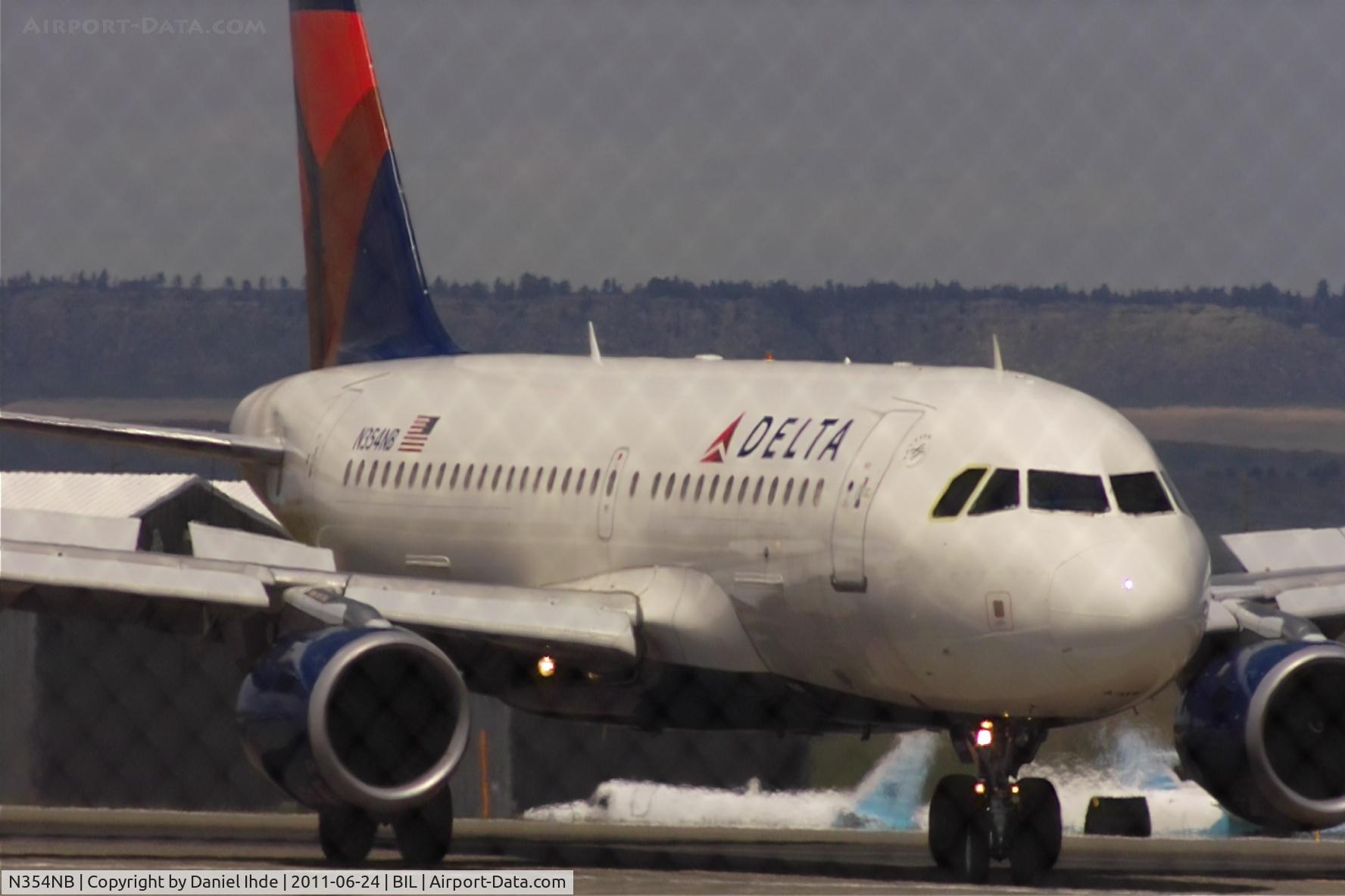 N354NB, 2002 Airbus A319-114 C/N 1833, Delta Airbus A319 @ BIL