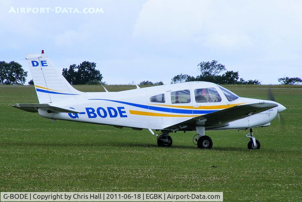 G-BODE, 1988 Piper PA-28-161 Cherokee Warrior II C/N 2816039, at AeroExpo 2011
