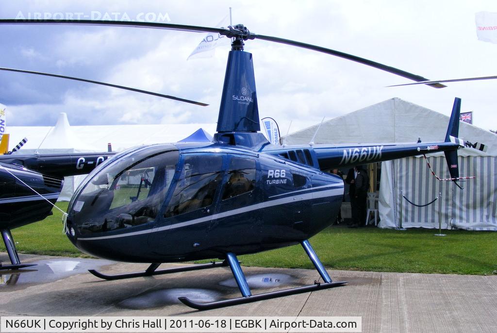 N66UK, 2011 Robinson R66 Turbine C/N 0017, at AeroExpo 2011