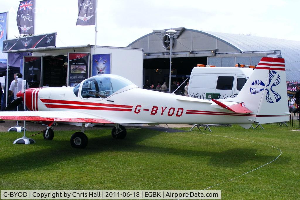 G-BYOD, 2001 Slingsby T-67M-200 Firefly C/N 2265, at AeroExpo 2011