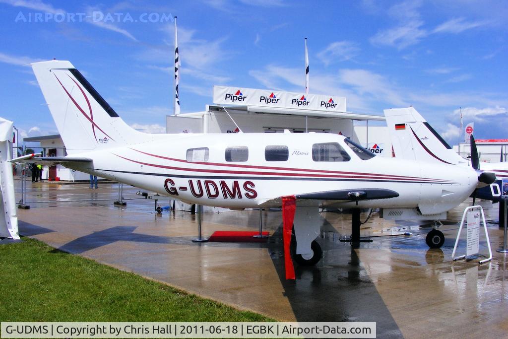 G-UDMS, 2008 Piper PA-46R-350T Malibu Matrix C/N 4692068, at AeroExpo 2011