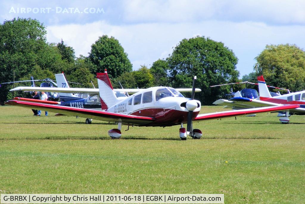 G-BRBX, 1976 Piper PA-28-181 Cherokee Archer II C/N 28-7690185, at AeroExpo 2011