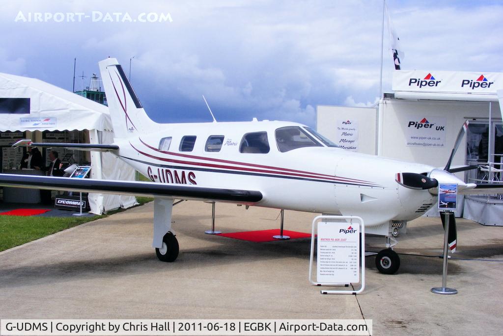 G-UDMS, 2008 Piper PA-46R-350T Malibu Matrix C/N 4692068, at AeroExpo 2011