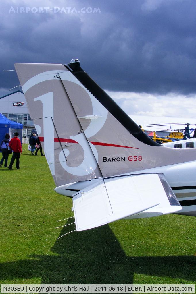 N303EU, Hawker Beechcraft Corp G58 Baron C/N TH-2303, at AeroExpo 2011
