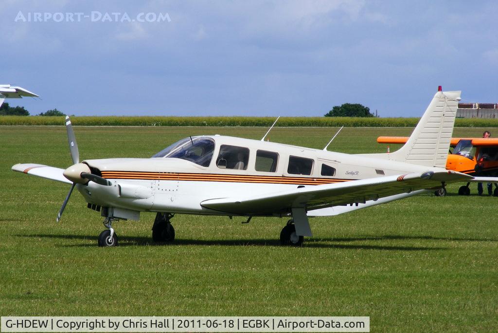 G-HDEW, 1989 Piper PA-32R-301 Saratoga SP C/N 3213026, at AeroExpo 2011