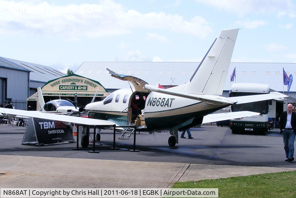 N868AT, 2002 Socata TBM-700 C/N 232, at AeroExpo 2011