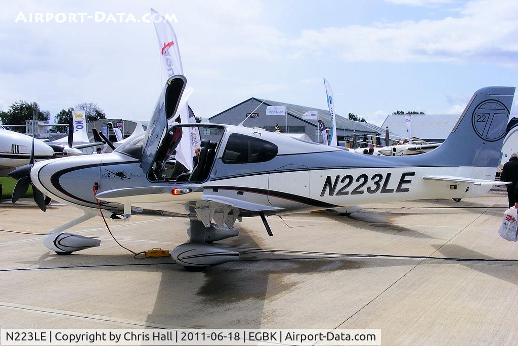 N223LE, Cirrus SR22T C/N 0114, at AeroExpo 2011