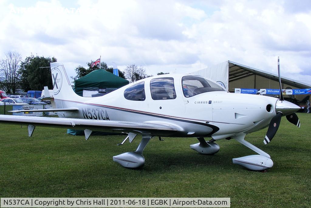 N537CA, Cirrus SR22T C/N 0015, at AeroExpo 2011