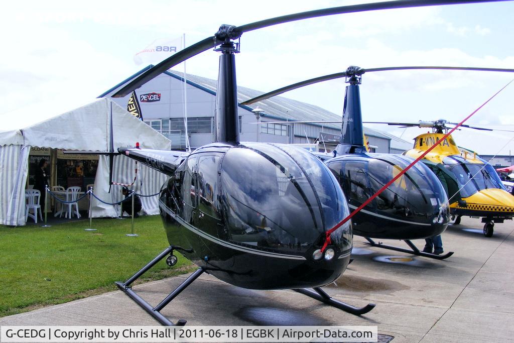 G-CEDG, 2006 Robinson R44 Raven C/N 1639, at AeroExpo 2011