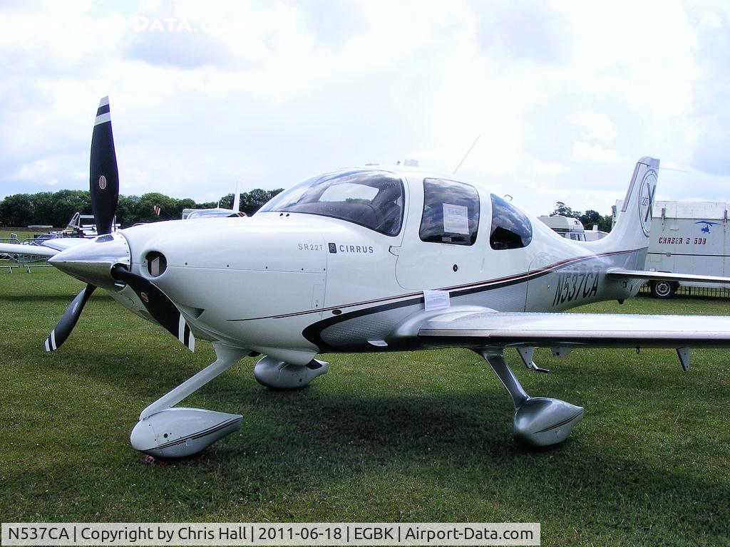 N537CA, Cirrus SR22T C/N 0015, at AeroExpo 2011