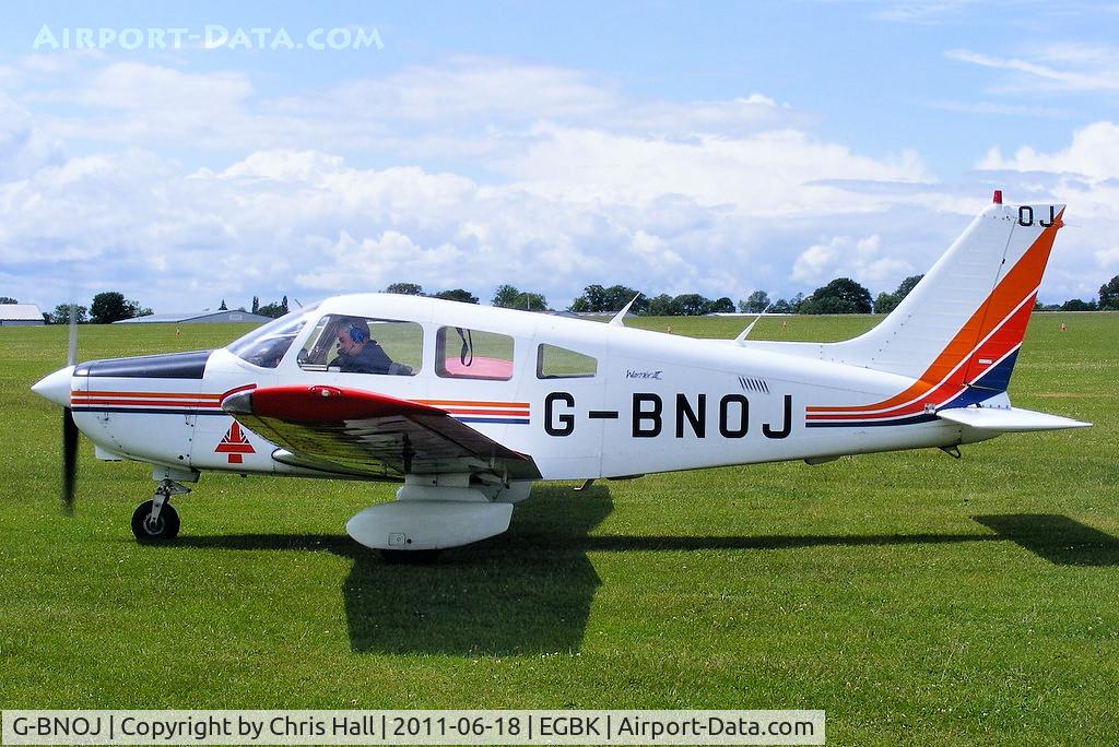 G-BNOJ, 1987 Piper PA-28-161 Cherokee Warrior II C/N 2816018, at AeroExpo 2011