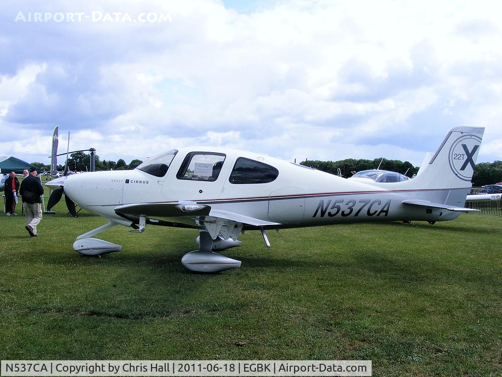 N537CA, Cirrus SR22T C/N 0015, at AeroExpo 2011