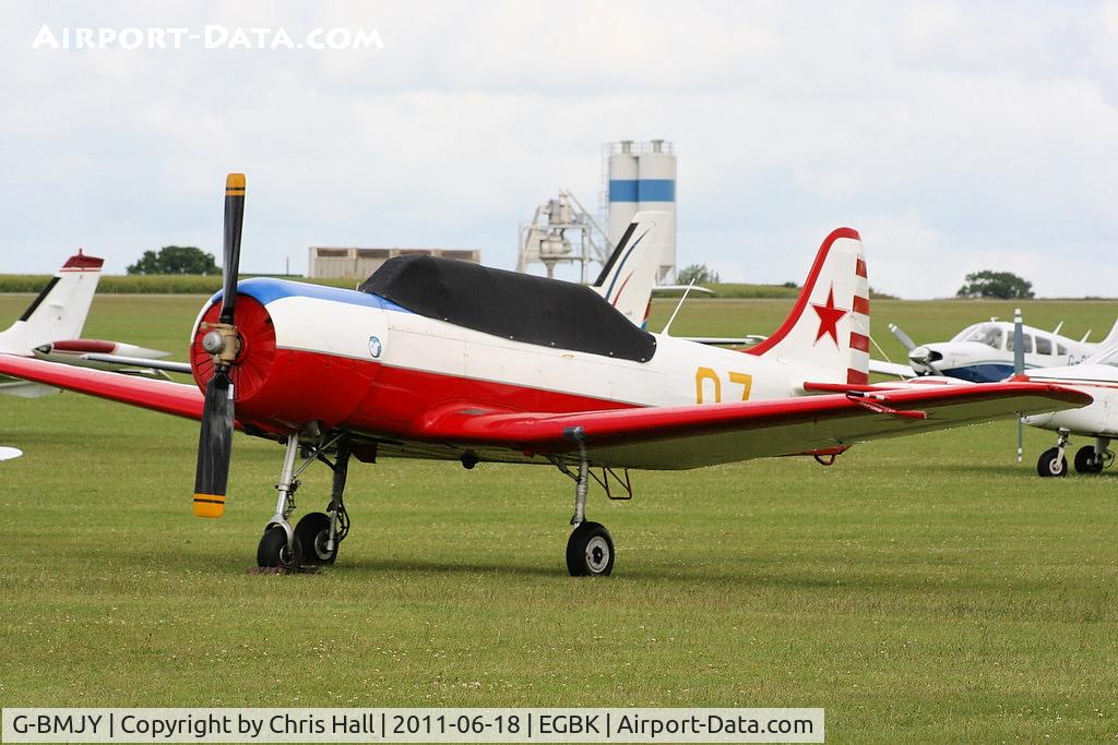 G-BMJY, 1964 Yakovlev Yak C-18A C/N 627, at AeroExpo 2011
