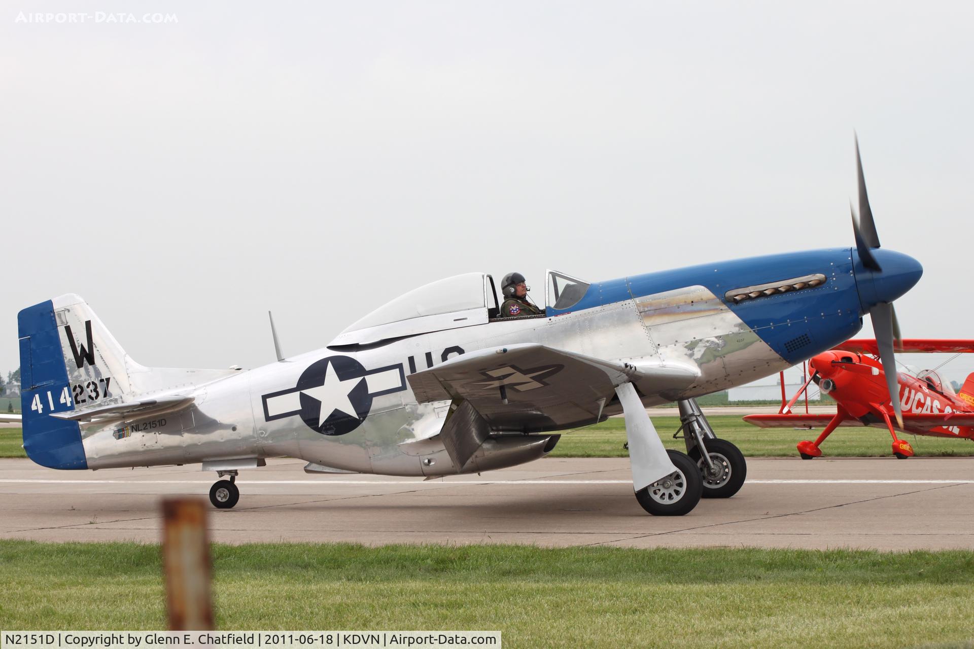 N2151D, 1944 North American F-51D Mustang C/N 122-40196, At the Quad Cities Air Show
