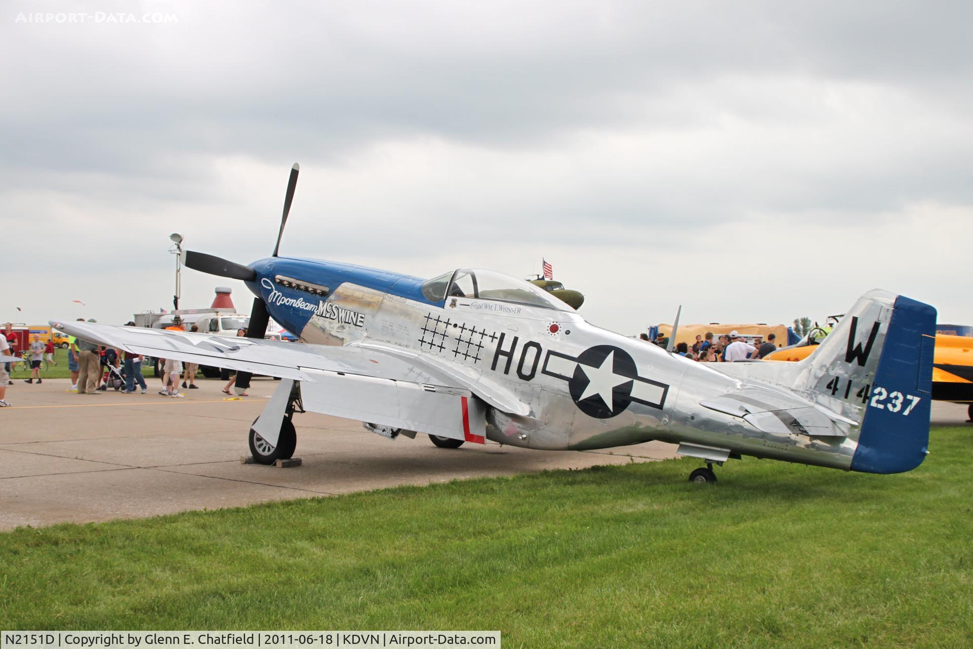 N2151D, 1944 North American F-51D Mustang C/N 122-40196, At the Quad Cities Air Show