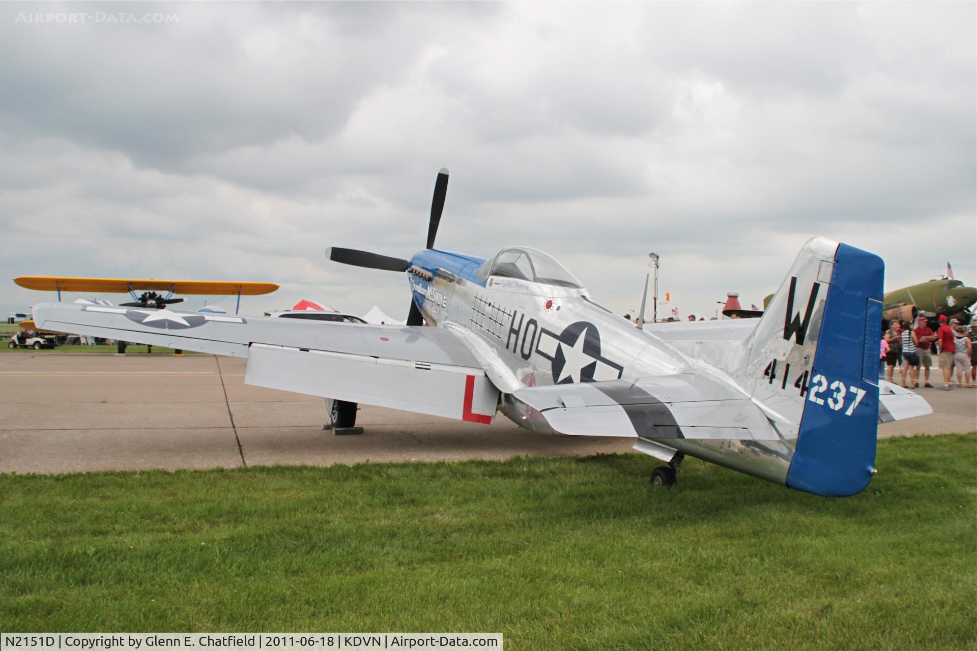 N2151D, 1944 North American F-51D Mustang C/N 122-40196, At the Quad Cities Air Show