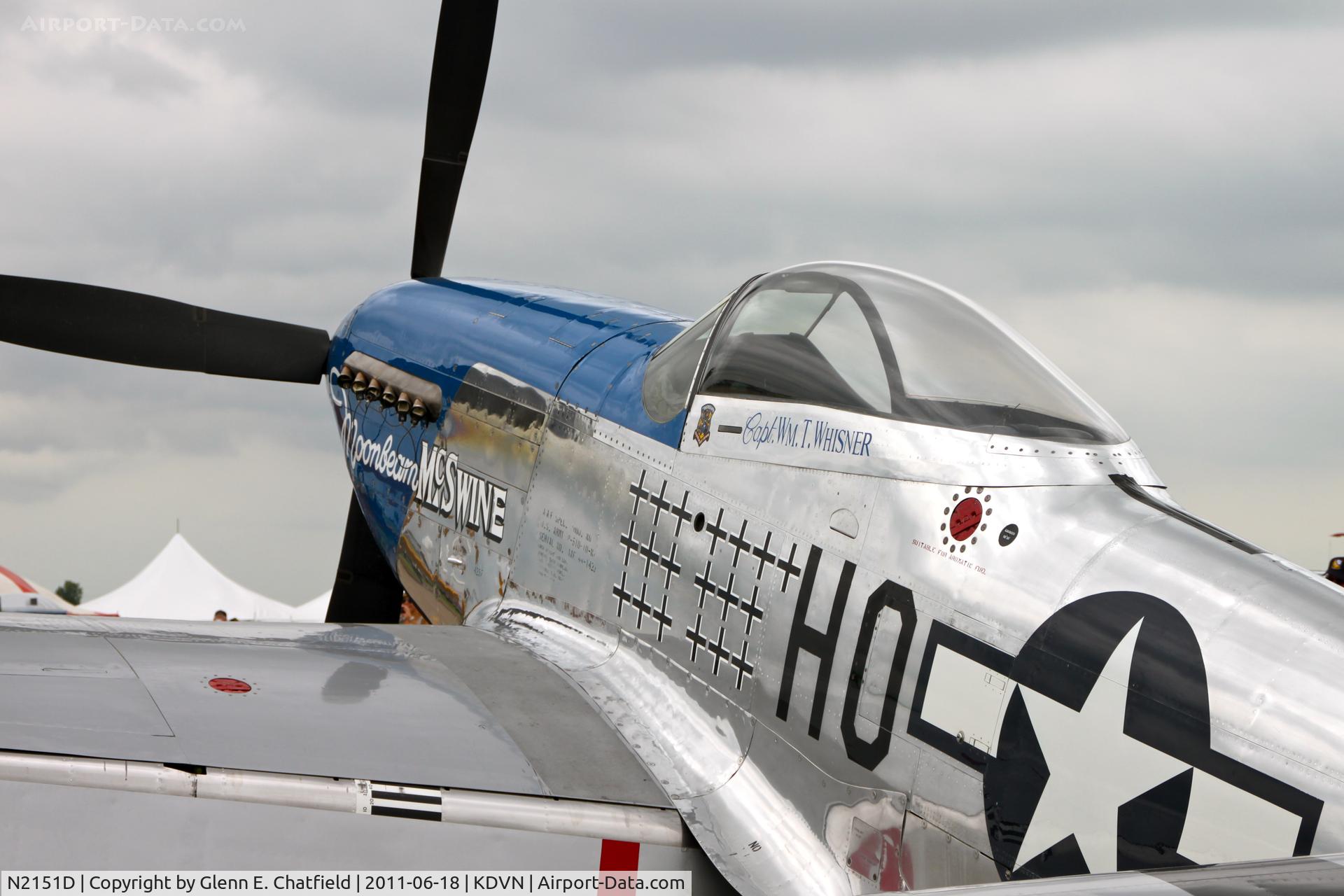 N2151D, 1944 North American F-51D Mustang C/N 122-40196, At the Quad Cities Air Show