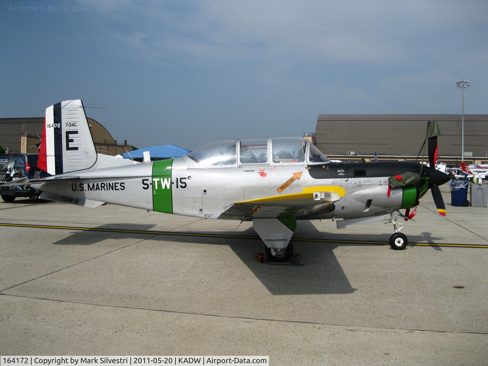 164172, Beech T-34C Turbo Mentor C/N GL-352, 2011 Joint Base Andrews Airshow