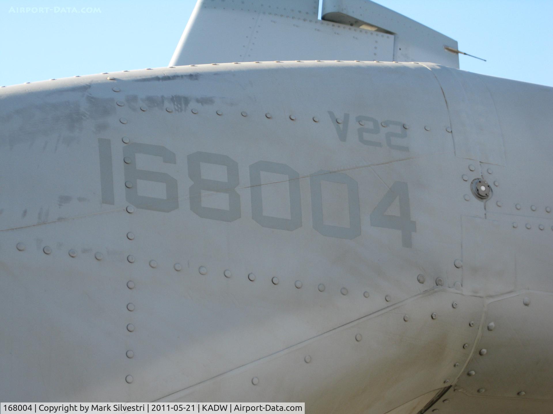 168004, Bell-Boeing MV-22B Osprey C/N D0134, 2011 Joint Base Andrews Airshow